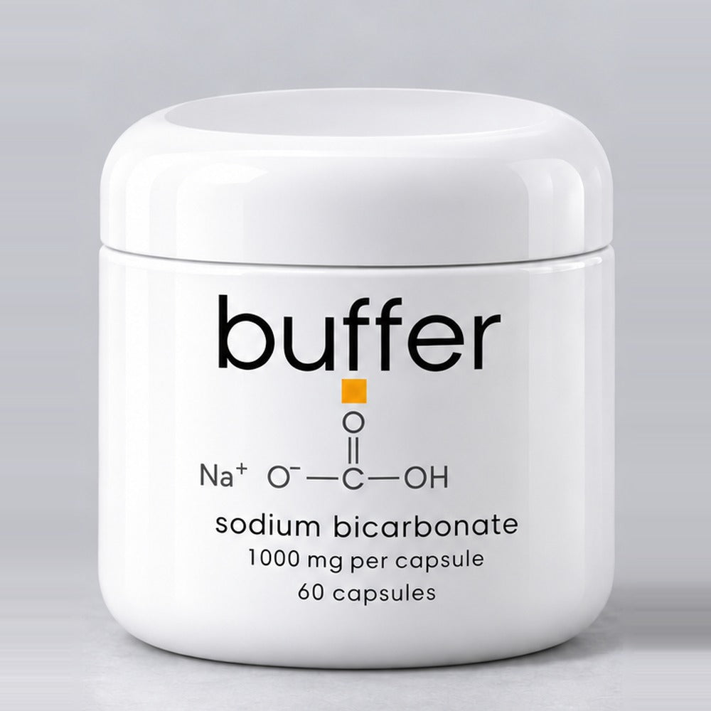 Buffer sodium bicarbonate jar, 60 capsules, 1,000 mg each